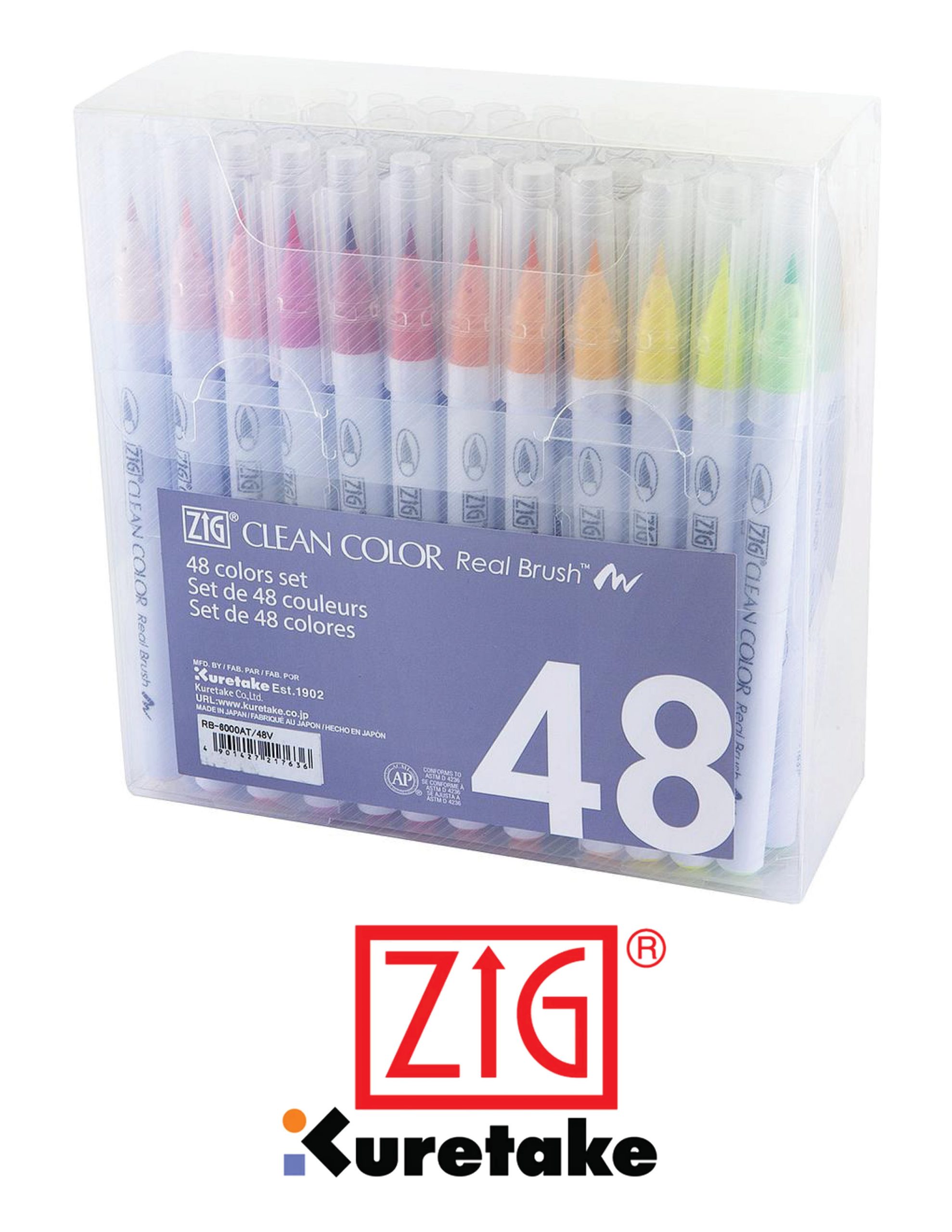 Clean Color Brush Marker set of 48 colors