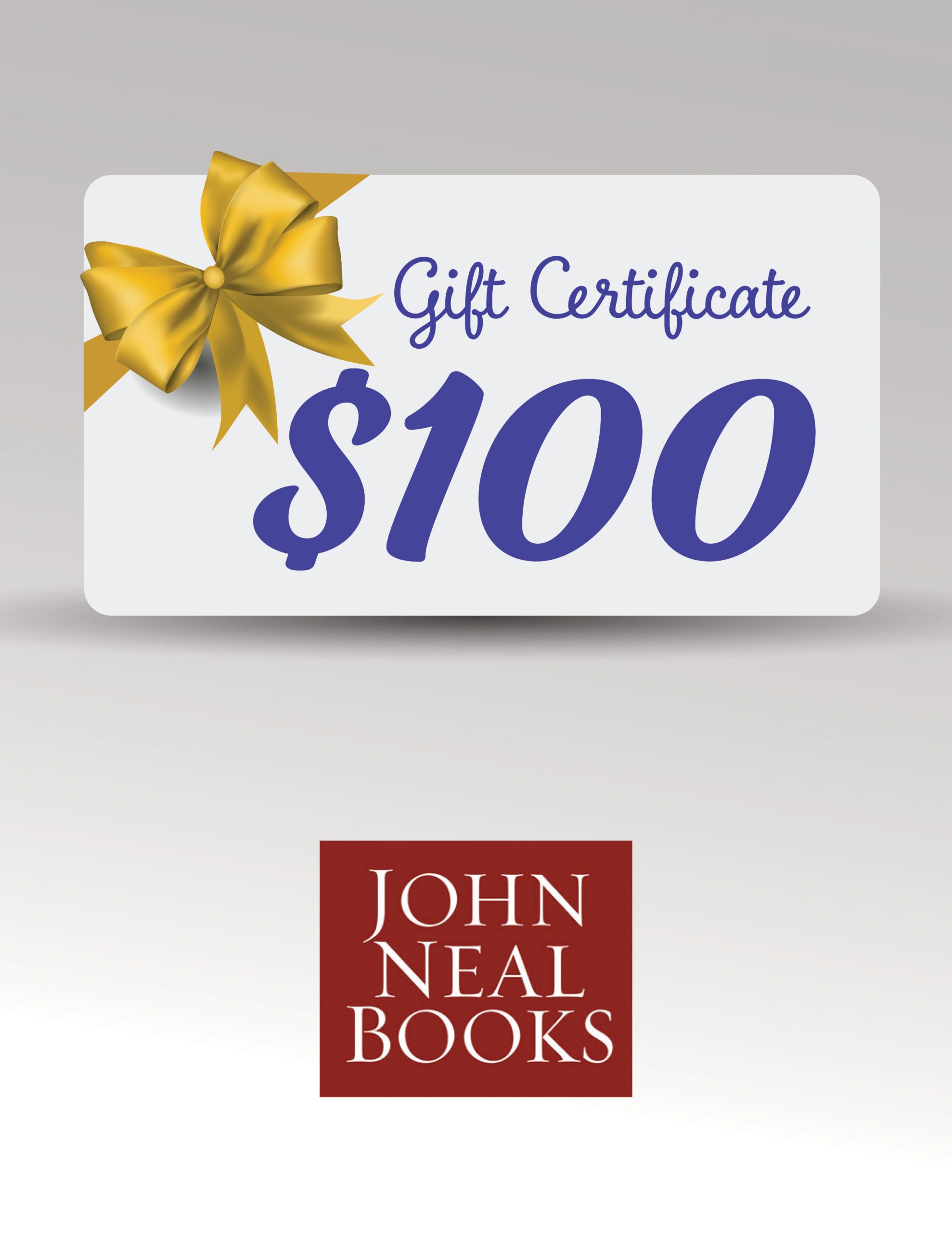$100 Gift Certificate redeemable at John Neal Books