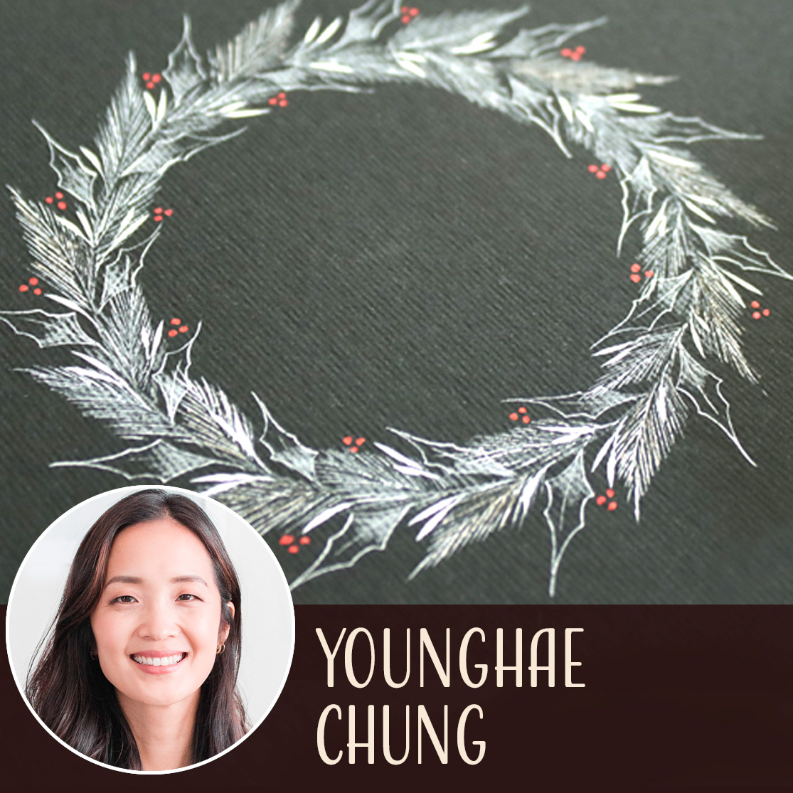 Younghae Chung - Pointed Pen Wreaths