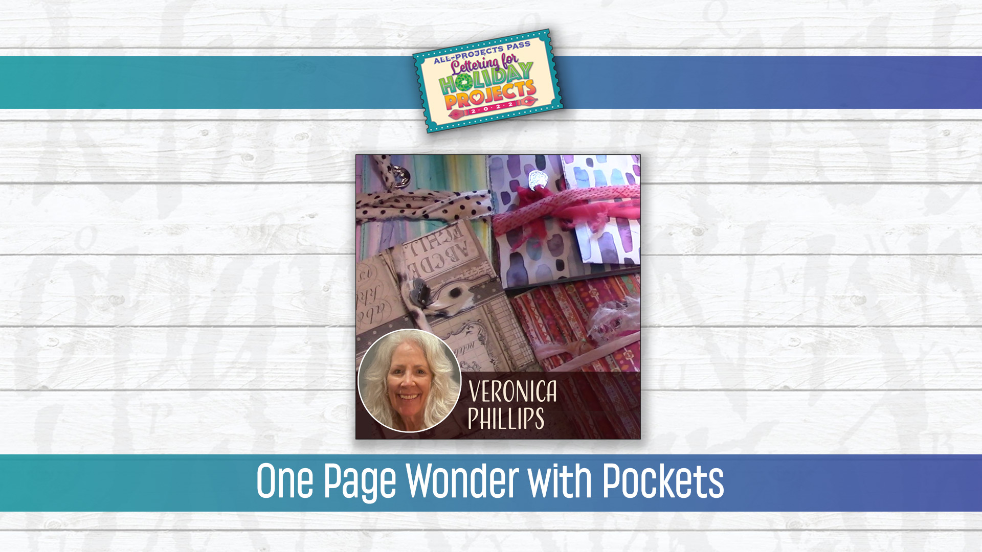 Veronica Phillips One Page Wonder with Pockets